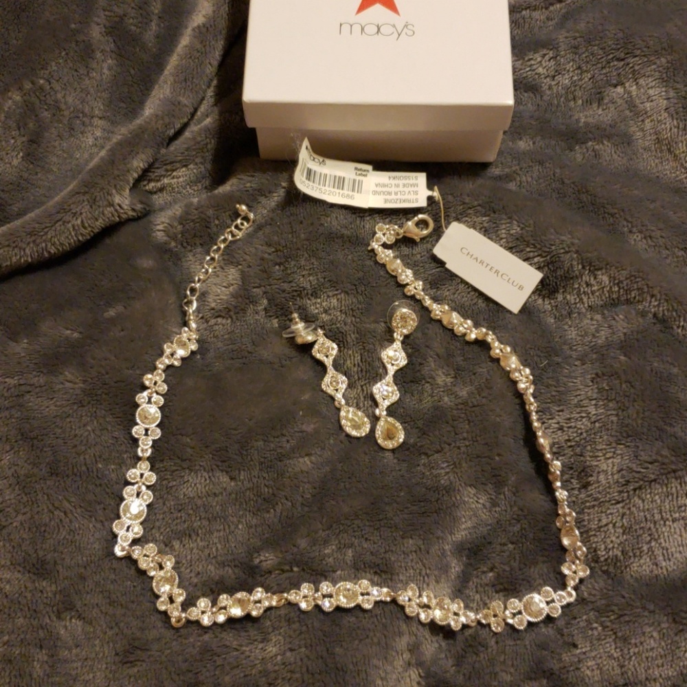 Custom jewelry.  Bought for a wedding worn 1x